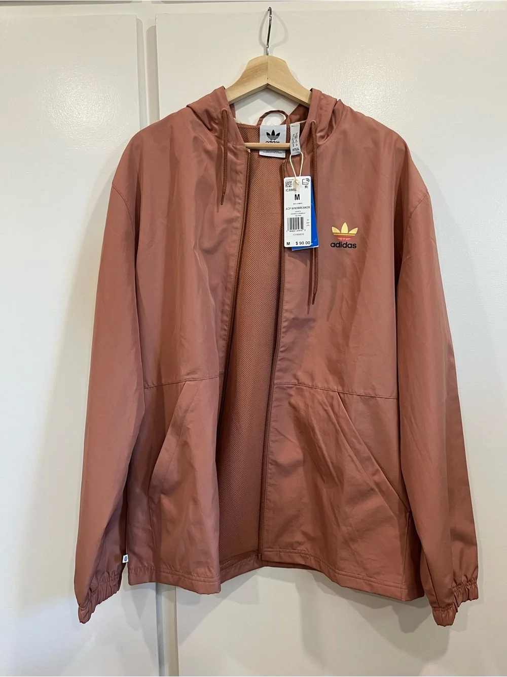 adidas ACP Clay Strata Hooded Windbreaker with Yellow Trefoil